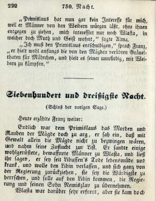 Siebenhundert und dreißigste Nacht