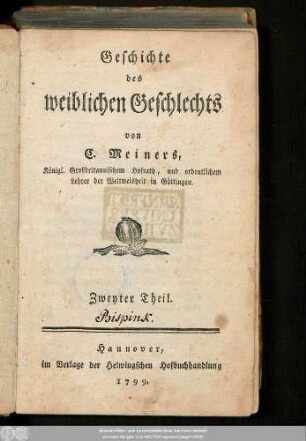 2: Geschichte des weiblichen Geschlechts
