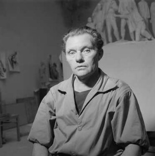 Porträt des Bildhauers Professor Fritz Cremer : Porträt von Fritz Cremer