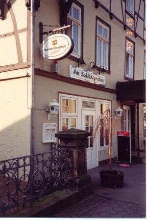 Gaststätte "Am Schlossgraben". Detmold. Grabbestraße 4