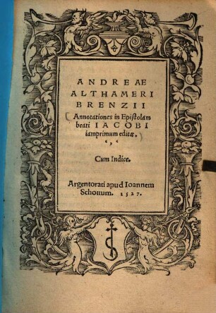 Annotationes in Epistolam beati Jacobi