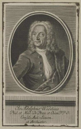 Bildnis des Jo. Adolphus Wedelius