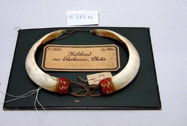 C 28552Halsband aus Eberstoßzähnen