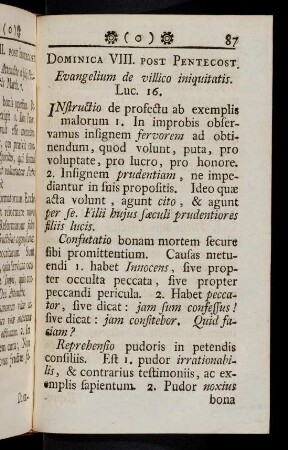 87-99, Dominica VIII. Post Pentecost...