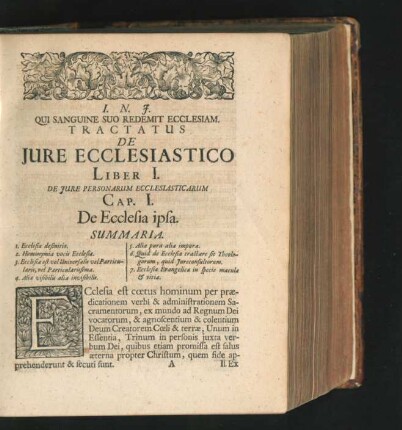 Liber I. De Iure Personarum Ecclesiasticarum.