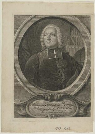 Bildnis des Antoine François Prévost d. Exilles