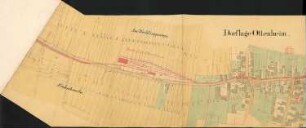 Bautätigkeit für die Nebenbahnlinie von Ottenheim über Lahr nach Reichenbach auf Gemarkung Ottenheim