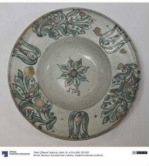 Teller (Zittauer Fayence)