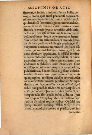 Aeschinis et Demosthenis contrariae orationes in Ctesiphontem & pro corona