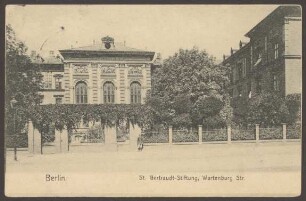 Ansichtskarte St. Gertraudt-Stiftung, Haupteingang, Wartenburgstraße 1
