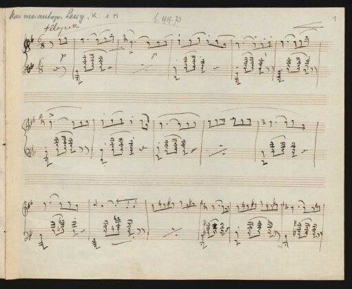 Allegretto. Auszüge; pf; B-Dur