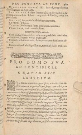Pro Domo Sva Ad Pontifices. Oratio XXIX.