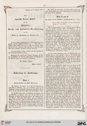Das bayerische Central-Comité für die Pariser Kunst- und Industrie-Ausstellung
