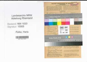 Entnazifizierung Hans Pelke , geb. 21.02.1903 (Polizeibeamter)