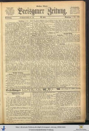 01.05.1898 (Erstes Blatt)