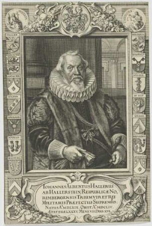 Bildnis des Iohannes Albertus Hallerus