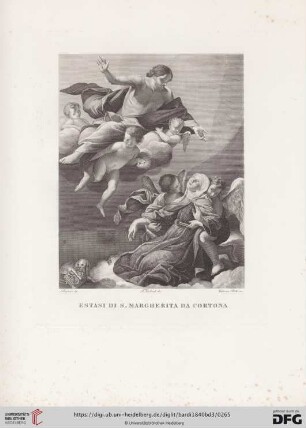 Estasi di S. Margherita da Cortona di Giovanni Lanfranco