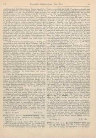 179-180 [Rezension] Peters, Norbert, Die Prophetie Obadjahs, untersucht und erklärt