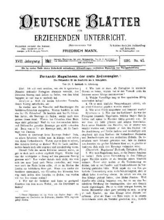 Fernando Magalhaens, der erste Erdumsegler
