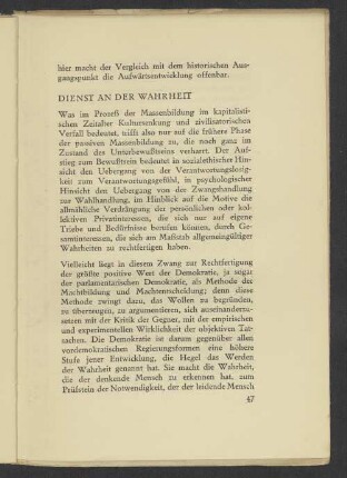 Dienst an der Wahrheit