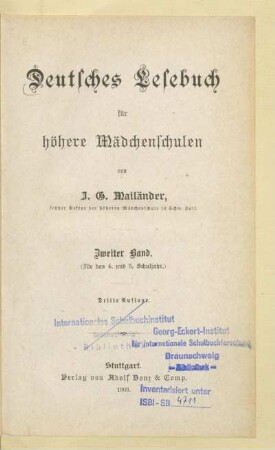 Band 2, [Schülerband]: (Für das 4. und 5. Schuljahr)