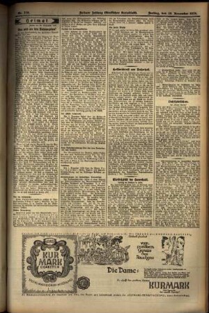 Zweite Ausgabe vom Freitag, den 29. November 1929.