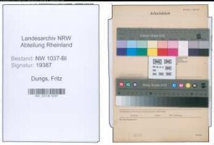 Entnazifizierung Fritz Dungs , geb. 05.02.1905 (Polizeibeamter)