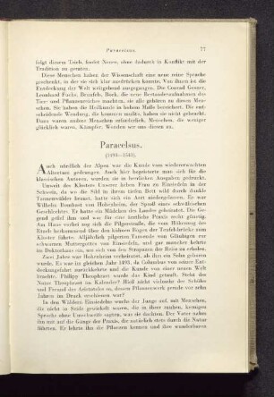 Paracelsus. (1483-1541).