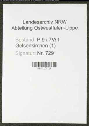 Namensverzeichnis Alt - Gelsenkirchen, Todesfälle