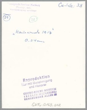 Kauernde, 1917, Bronze