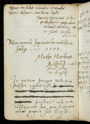 171, Noricus, Johannes. Herbrott, Matthaeus
