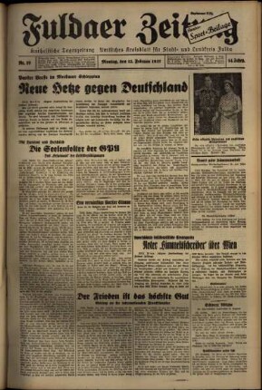 Ausgabe vom Montag, den 15. Februar 1937.
