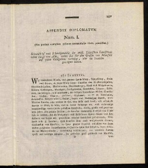 XXV-XXX, Appendix Diplomatvm.