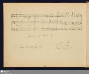 Dost, Gustav Bruno; 1898 [Noten- und Texteintrag]