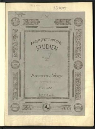 1870-74: Architektonische Studien