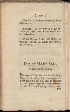 Zwey und sechzigstes Kapitel. Verfolg der Geschichte.