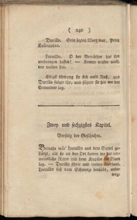 Zwey und sechzigstes Kapitel. Verfolg der Geschichte.