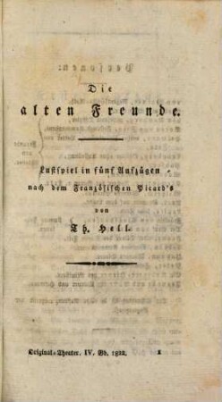 Original-Theater : für das Jahr ..., 1822, 4