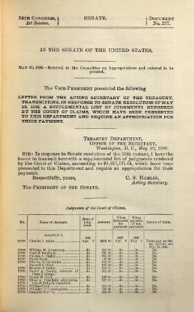 Senate documents. [466.] 1895/96, Vol. 11 = Congress 54, Sess. 1