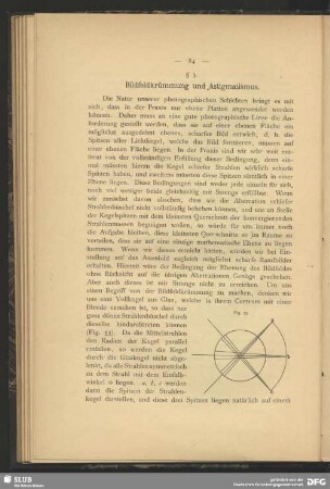 § 3. Bildfeldkrümmung und Astigmatismus