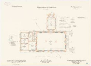 Kadettenhaus der Garnison Potsdam Ergänzungsbauten: Wirtschaftsgebäude: Grundriss Erdgeschoss 1:100