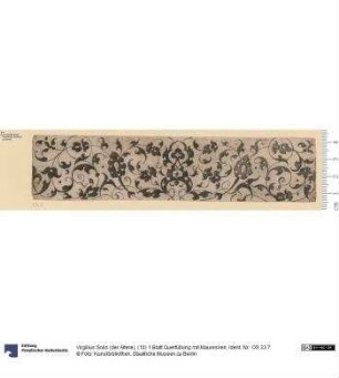 (10) 1 Blatt Querfüllung mit Mauresken