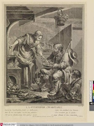 LA CUISINIÉRE CHARITABLE. [Die wohltätige Köchin]