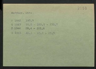 Haffner, Otto