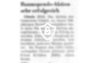 Baumspende-Aktion sehr erfolgreich