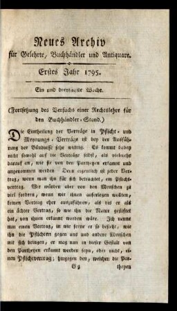 Ein und dreyssigste Woche