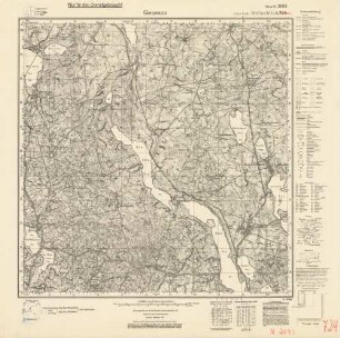 2093 (alte Nr.: 724) Giesenau, Meßtischblatt (4cm - Karte)