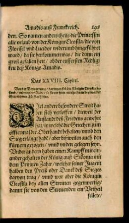 Das XXVIII. Capitel.