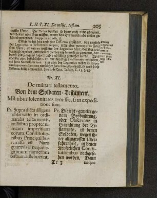 Tit. XI. De militari testamento.