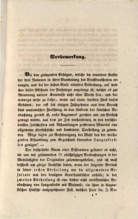 Der Lungenkrebs
